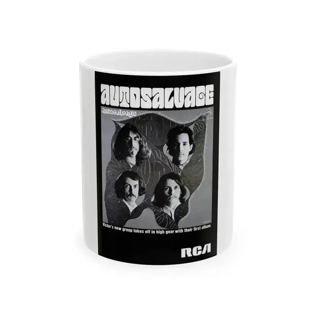 Autosalvage 1968 (Music Poster) White Coffee Mug 11oz - Go Mug Yourself