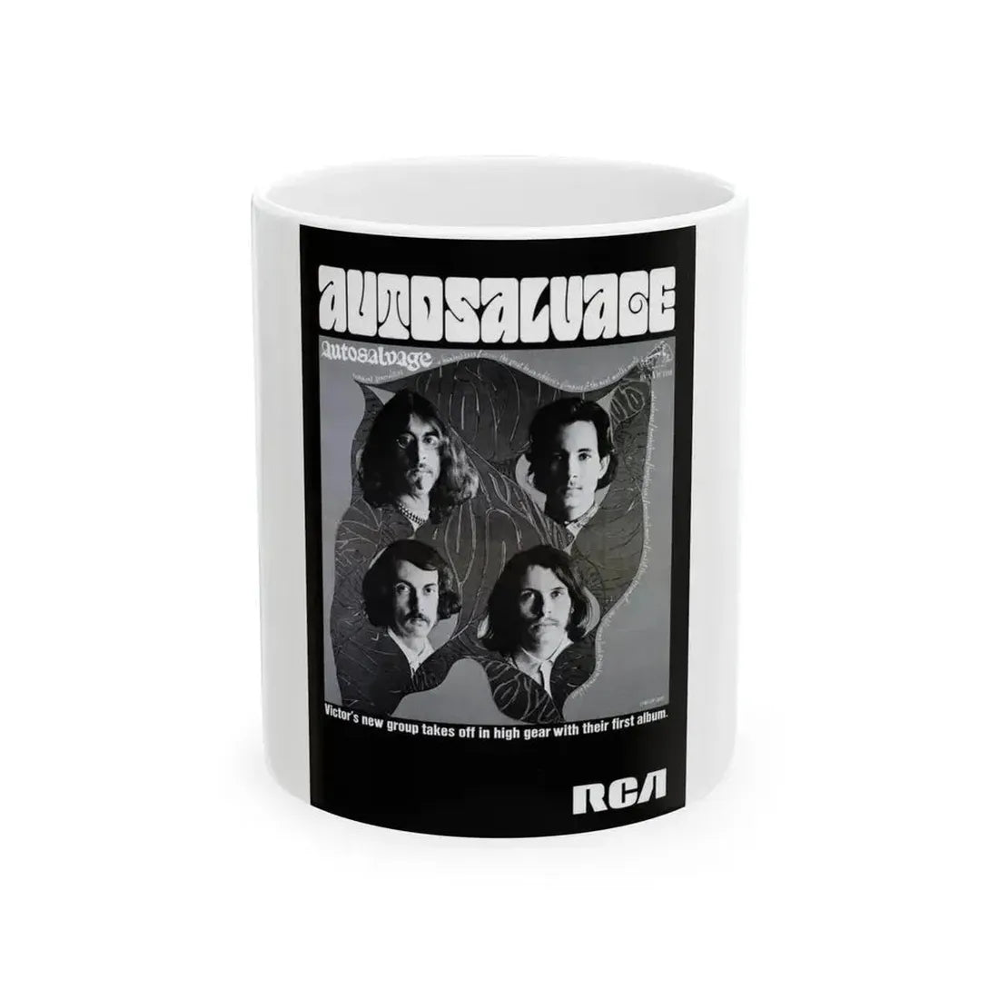 Autosalvage 1968 (Music Poster) White Coffee Mug 11oz - Go Mug Yourself
