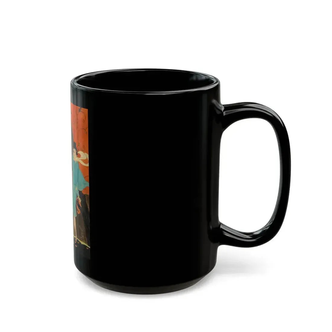Autumn Breeze, Golden Book cover illustration, October 1926 - Black Coffee Mug - Go Mug Yourself