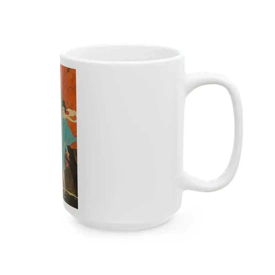 Autumn Breeze, Golden Book cover illustration, October 1926 - White Coffee Mug - Go Mug Yourself