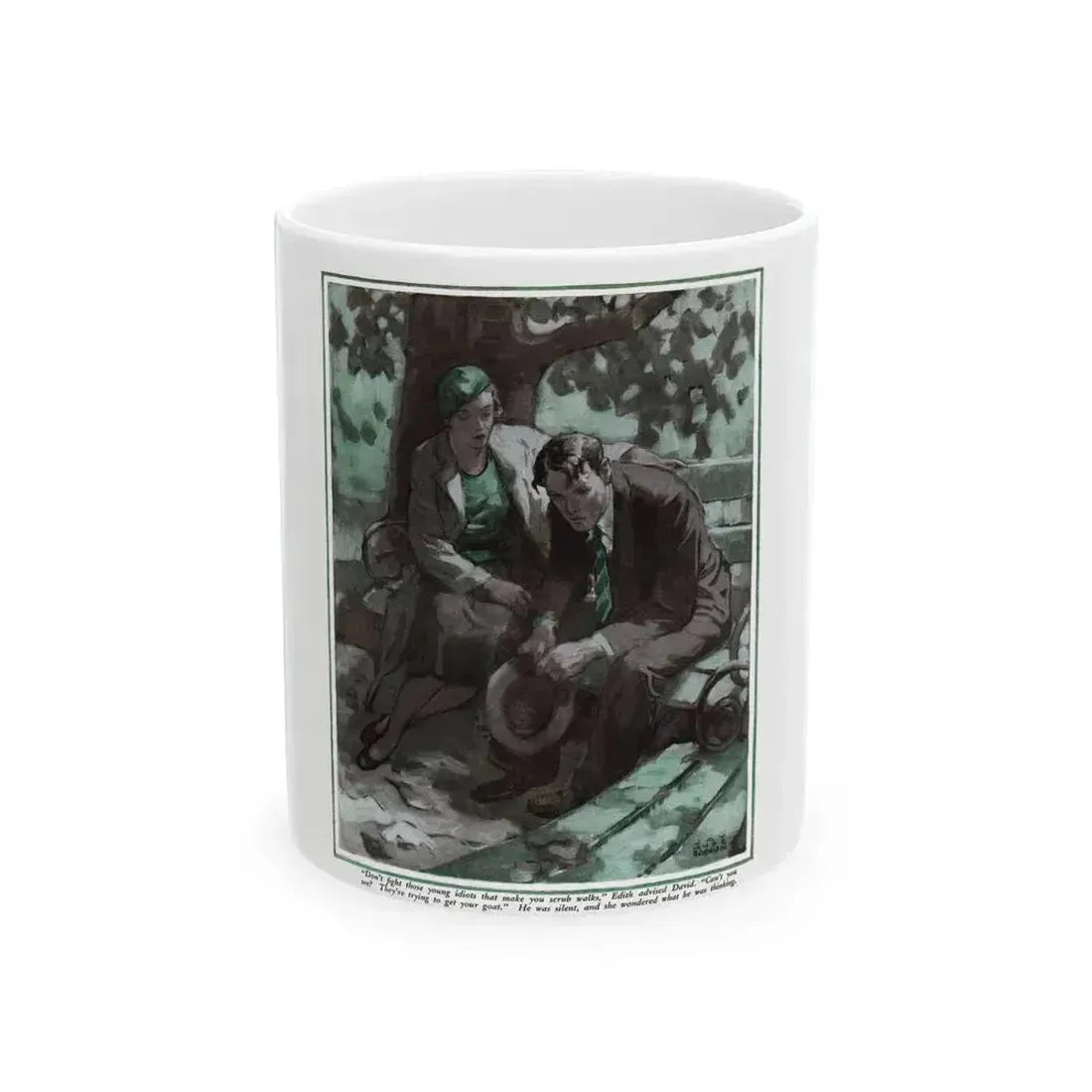Autumn Idyl (1), Cosmopolitan, November 1934 - White Coffee Mug 11oz - Go Mug Yourself