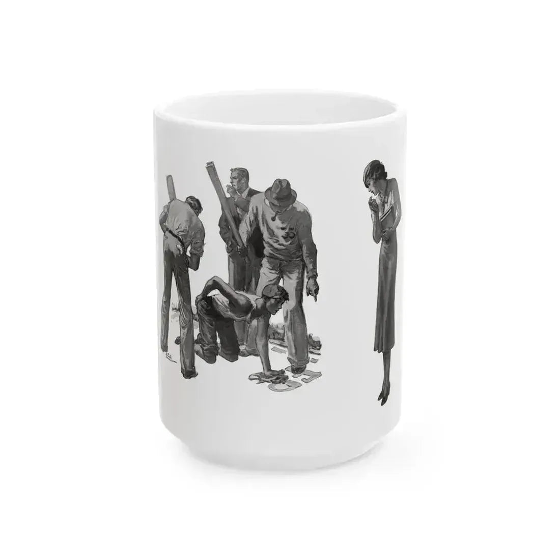 Autumn Idyl (2), Cosmopolitan, November 1934 - White Coffee Mug 15oz - Go Mug Yourself