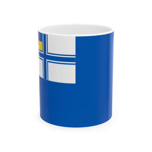 Auxiliary Naval Ensign of Ukraine 1918 (Ukraine) White Coffee Mug 11oz - Go Mug Yourself