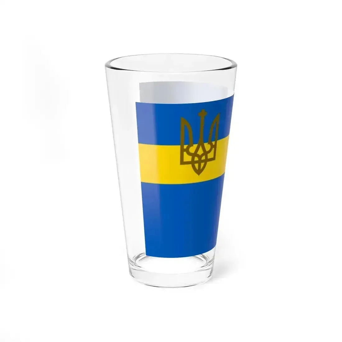 Auxiliary Naval Ensign of Ukraine Civillian - dress 1918 (Ukraine) Pint Glass 16oz - Go Mug Yourself