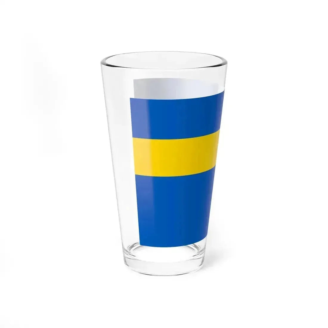 Auxiliary Naval Ensign of Ukraine Civillian officer 1918 (Ukraine) Pint Glass 16oz - Go Mug Yourself