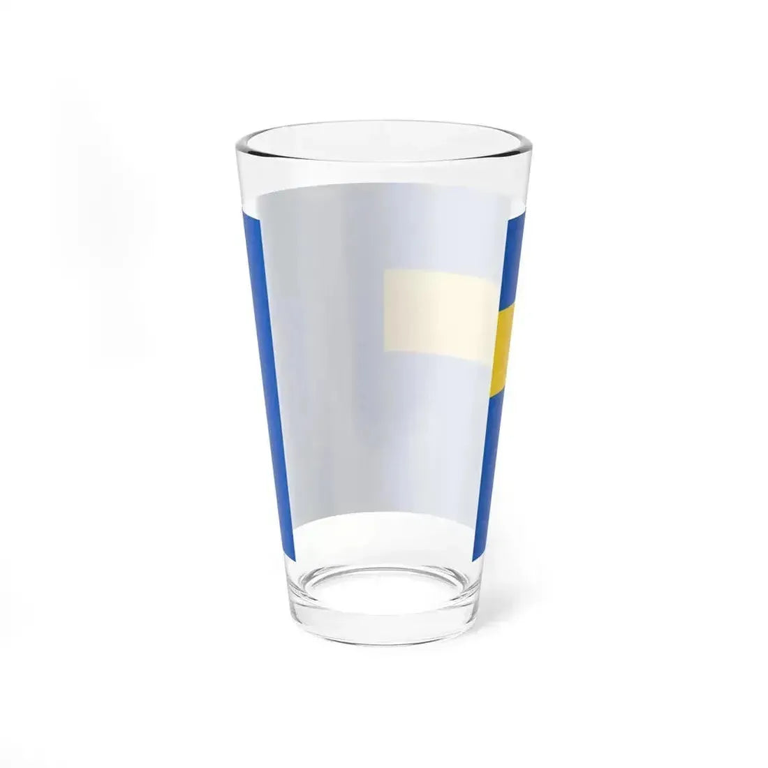 Auxiliary Naval Ensign of Ukraine Civillian officer 1918 (Ukraine) Pint Glass 16oz - Go Mug Yourself