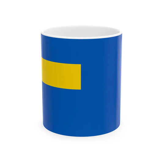 Auxiliary Naval Ensign of Ukraine Civillian officer 1918 (Ukraine) White Coffee Mug 11oz - Go Mug Yourself