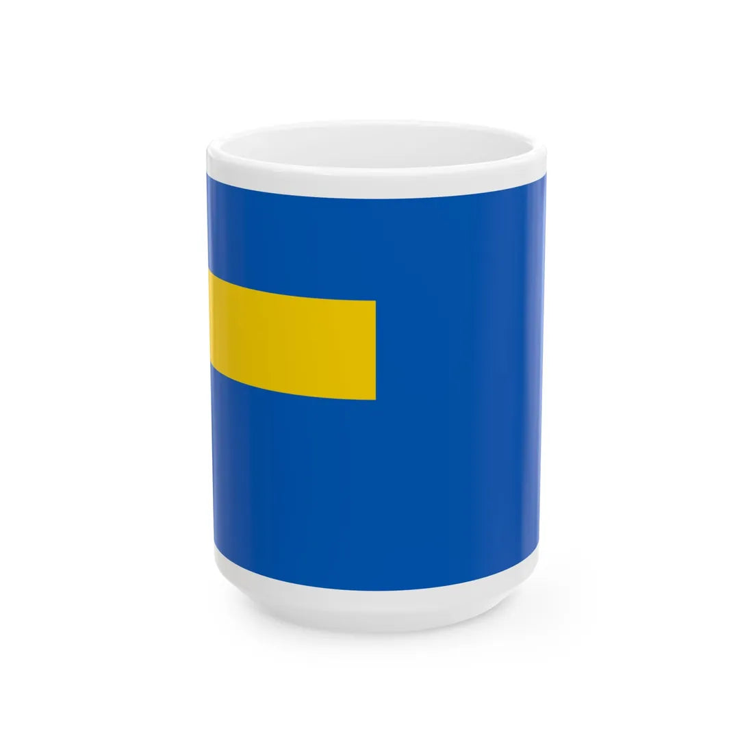 Auxiliary Naval Ensign of Ukraine Civillian officer 1918 (Ukraine) White Coffee Mug 15oz - Go Mug Yourself