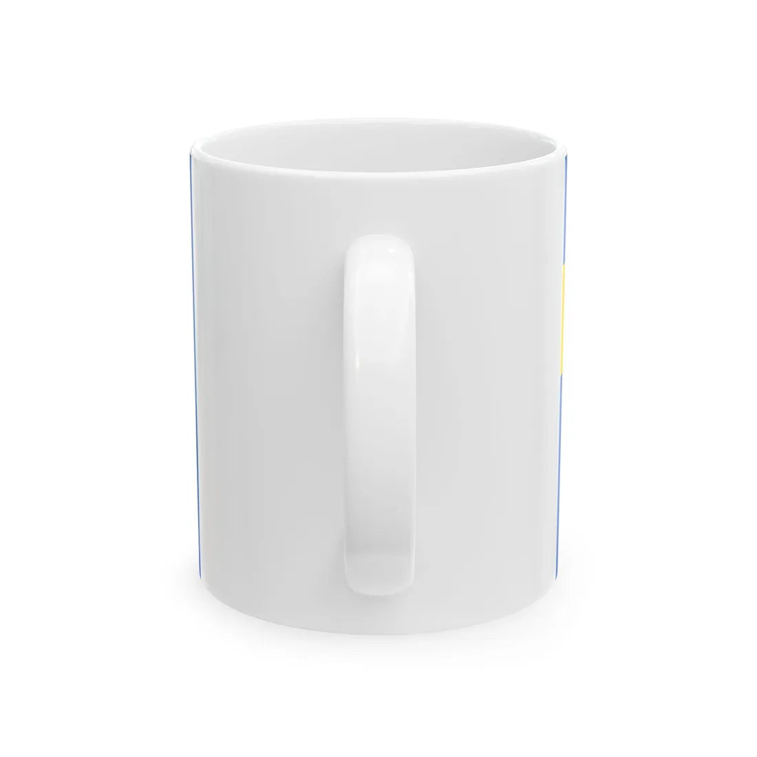 Auxiliary Naval Ensign of Ukraine Civillian officer 1918 (Ukraine) White Coffee Mug - Go Mug Yourself