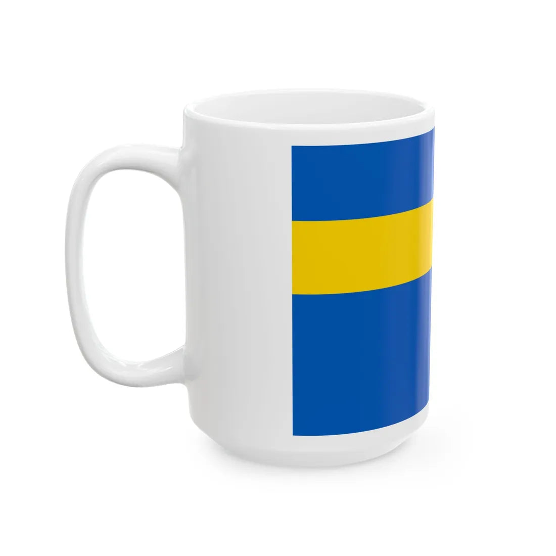 Auxiliary Naval Ensign of Ukraine Civillian officer 1918 (Ukraine) White Coffee Mug - Go Mug Yourself