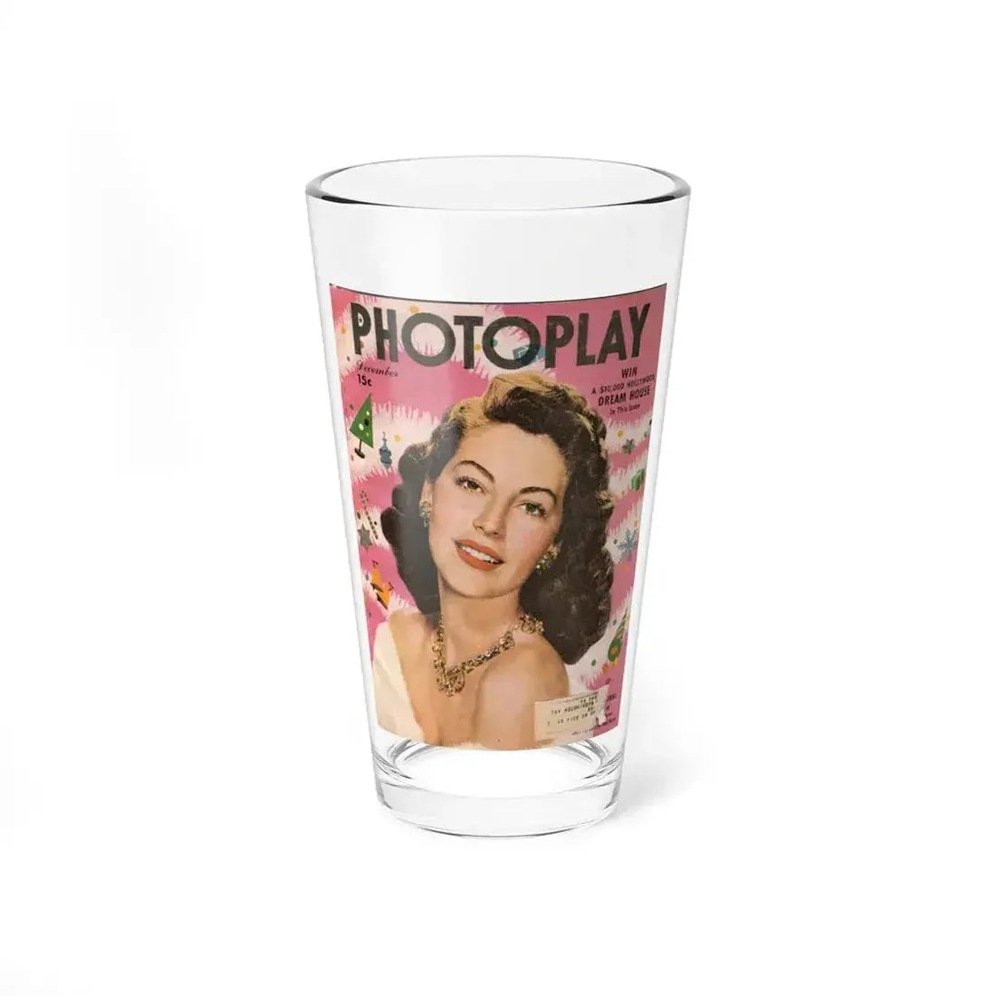 Ava Gardner #116 - Mag. Cover (Vintage Female Icon) Pint Glass 16oz 16oz - Go Mug Yourself