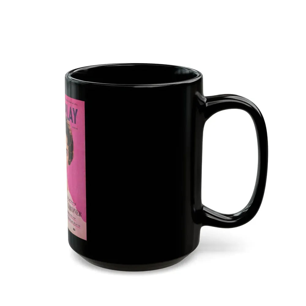 Ava Gardner #118 - Mag. Cover (Vintage Female Icon) Black Coffee Mug - Go Mug Yourself