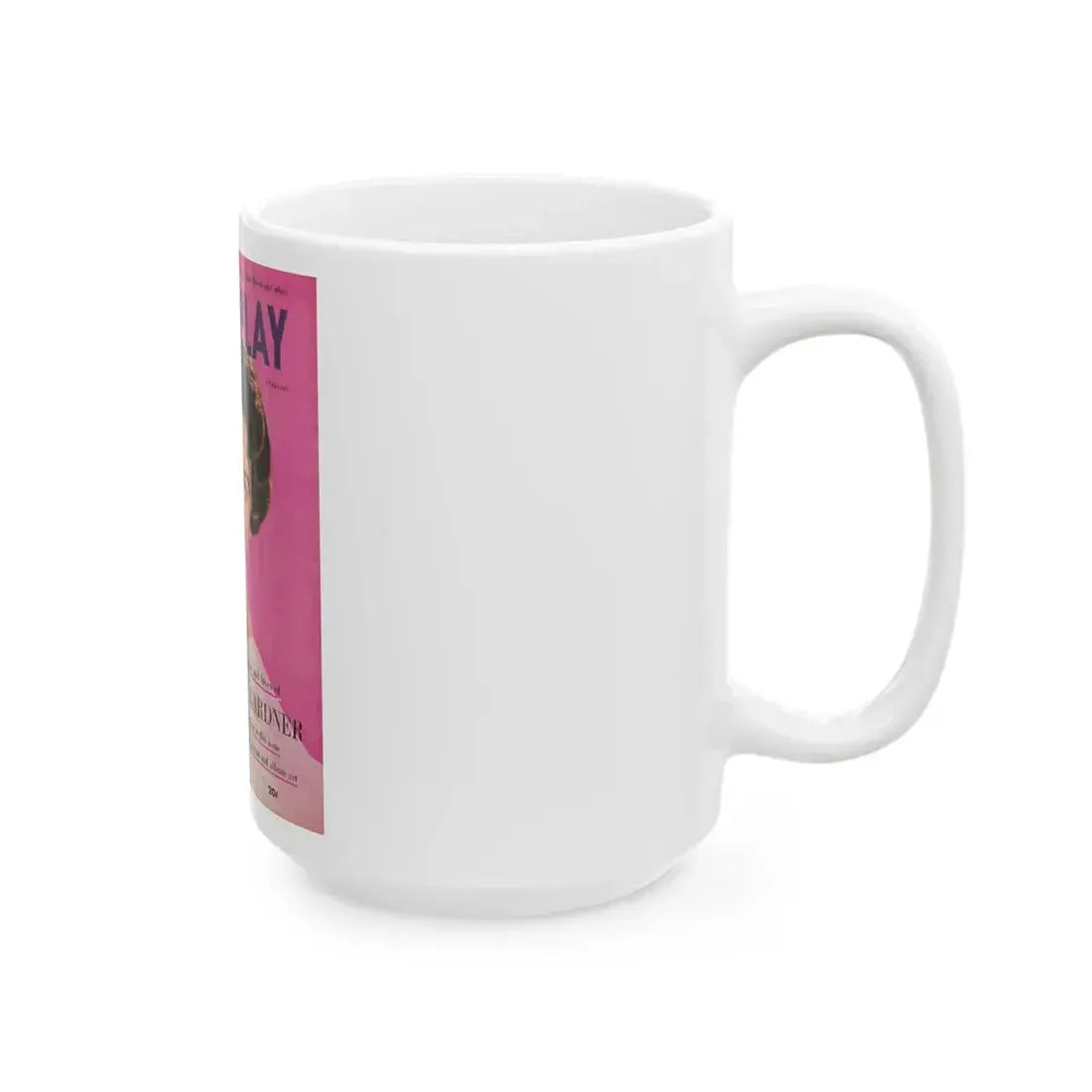 Ava Gardner #118 - Mag. Cover (Vintage Female Icon) White Coffee Mug - Go Mug Yourself