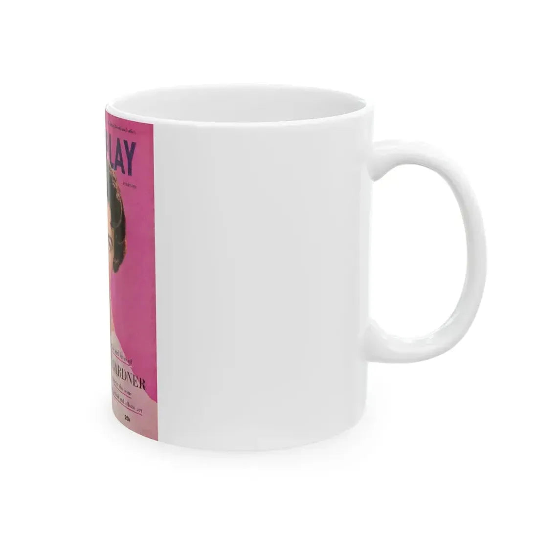 Ava Gardner #118 - Mag. Cover (Vintage Female Icon) White Coffee Mug - Go Mug Yourself