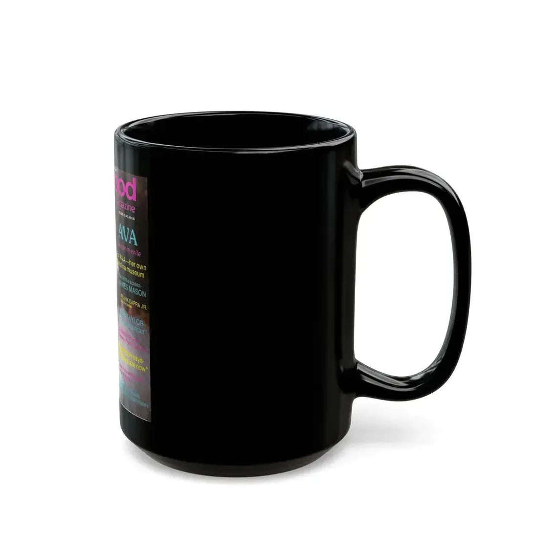 Ava Gardner #121 - Mag. Cover (Vintage Female Icon) Black Coffee Mug - Go Mug Yourself