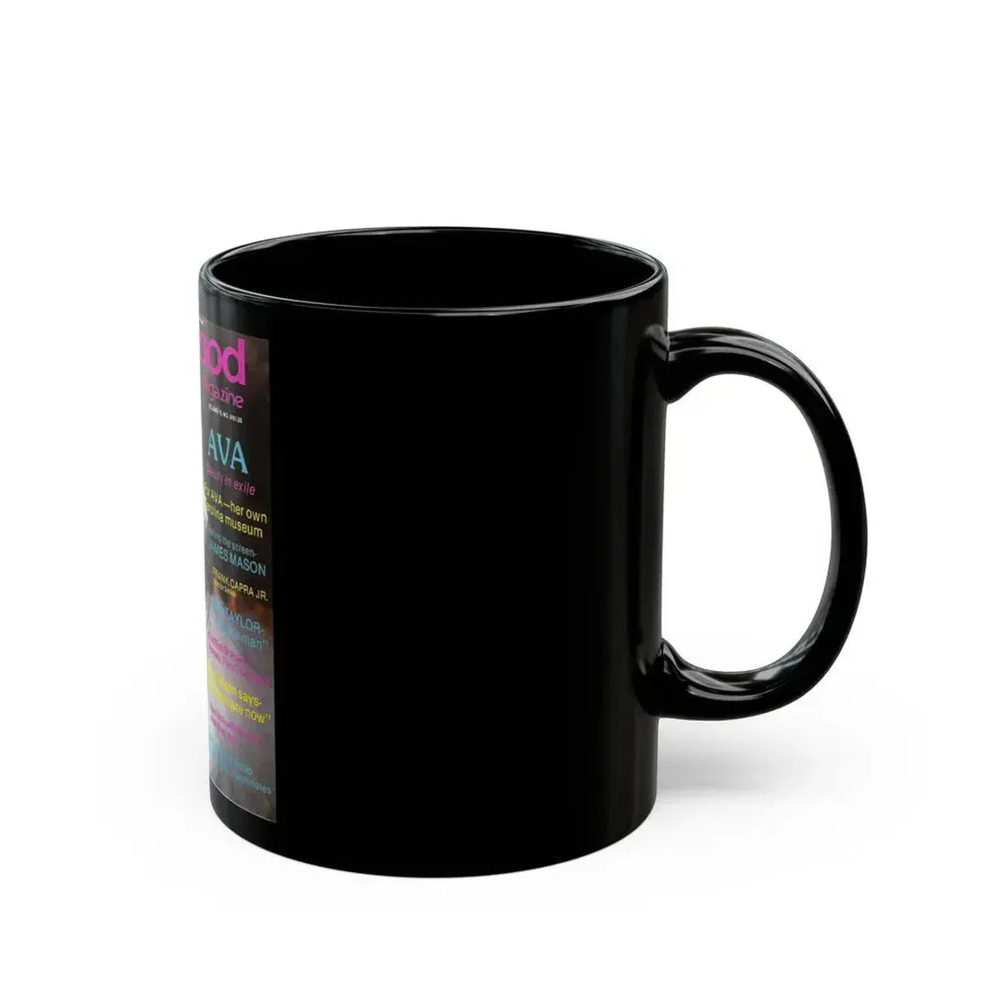 Ava Gardner #121 - Mag. Cover (Vintage Female Icon) Black Coffee Mug - Go Mug Yourself