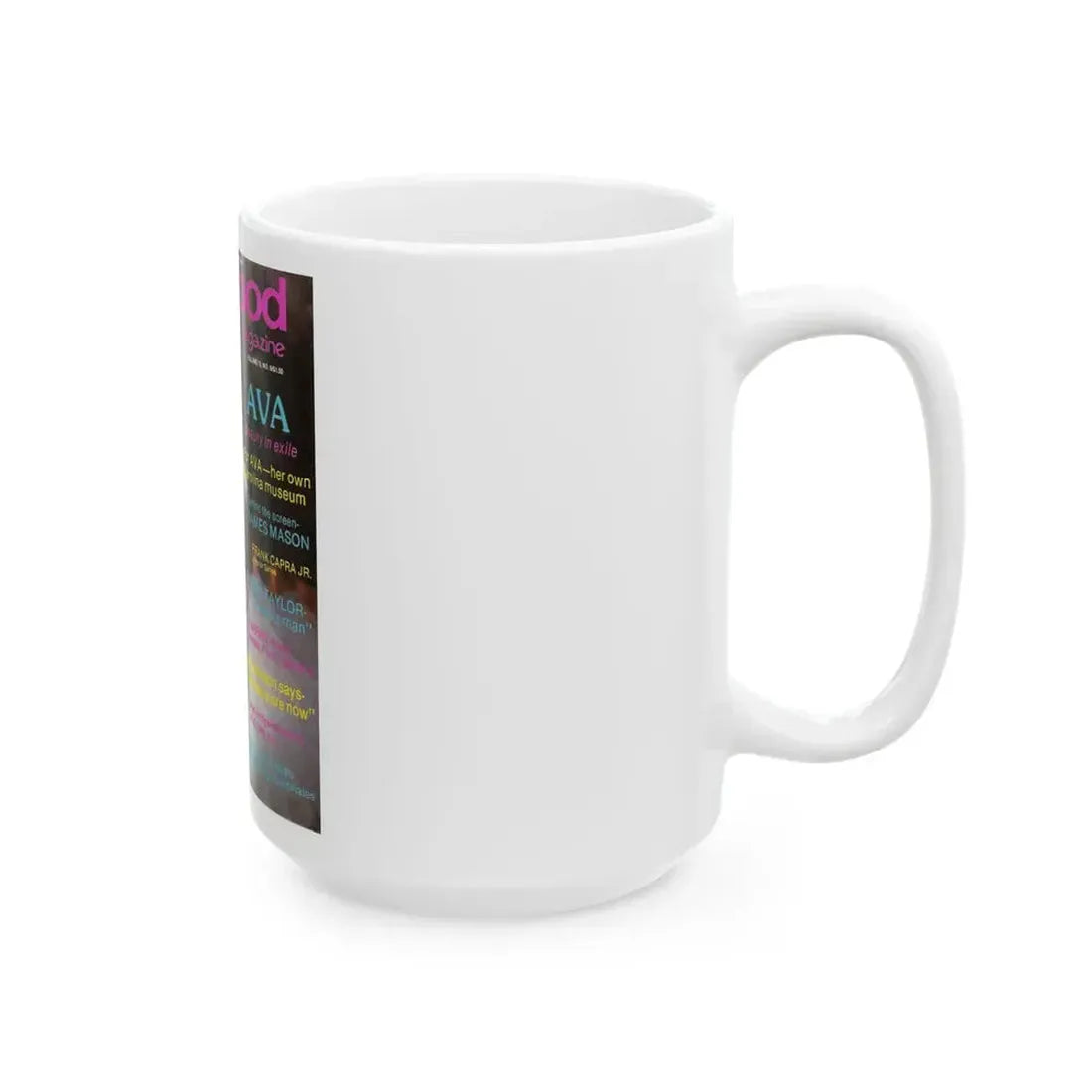 Ava Gardner #121 - Mag. Cover (Vintage Female Icon) White Coffee Mug - Go Mug Yourself