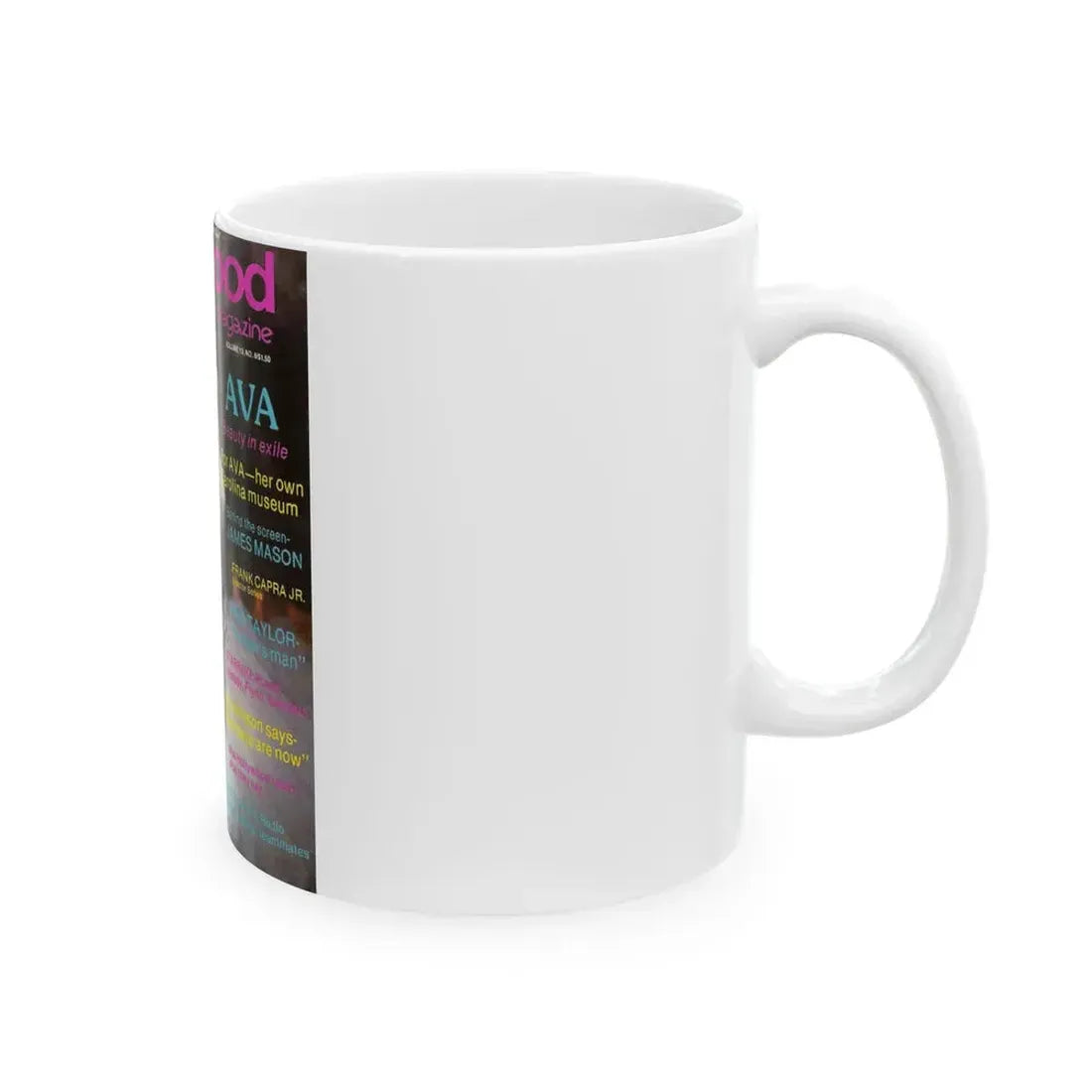 Ava Gardner #121 - Mag. Cover (Vintage Female Icon) White Coffee Mug - Go Mug Yourself