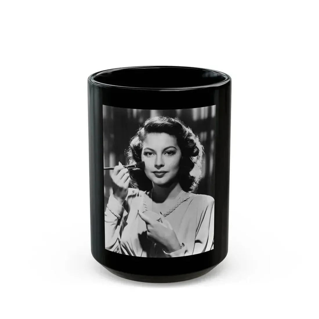 Ava Gardner #123 (Vintage Female Icon) Black Coffee Mug 15oz - Go Mug Yourself