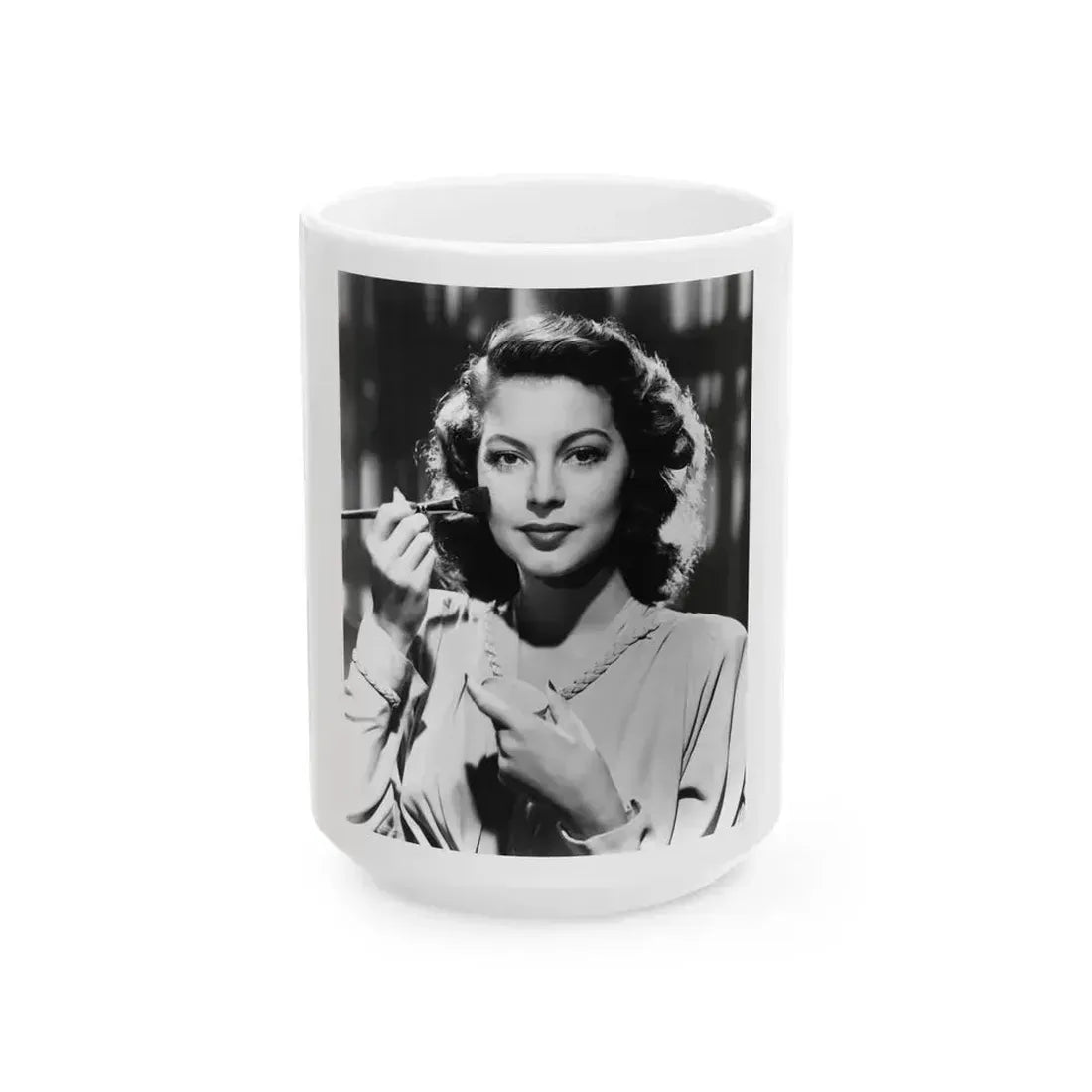 Ava Gardner #123 (Vintage Female Icon) White Coffee Mug 15oz - Go Mug Yourself
