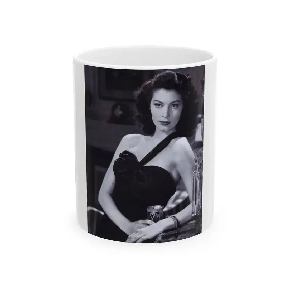 Ava Gardner #126 (Vintage Female Icon) White Coffee Mug 11oz - Go Mug Yourself