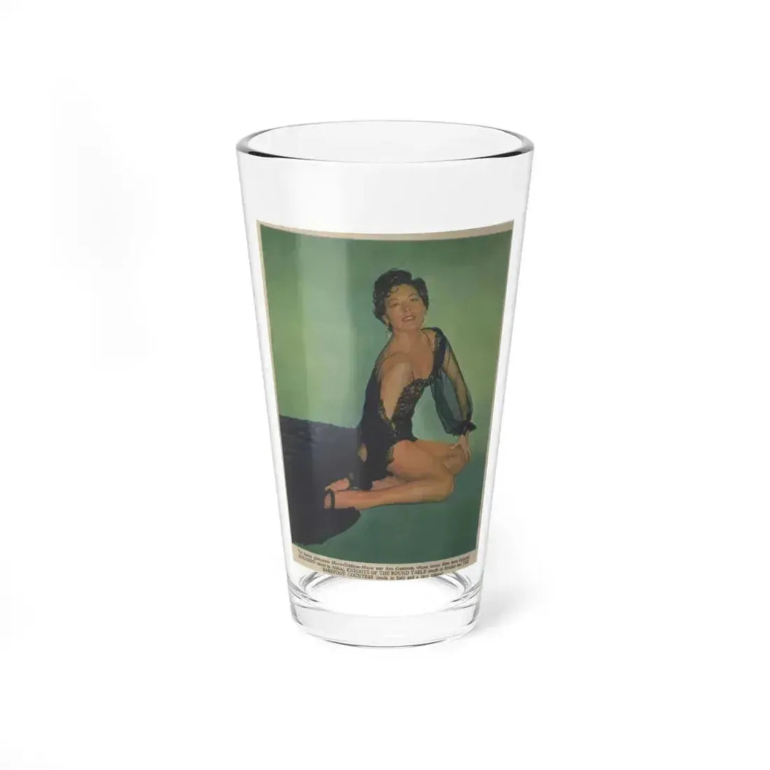 Ava Gardner #153 (Vintage Female Icon) Pint Glass 16oz 16oz - Go Mug Yourself