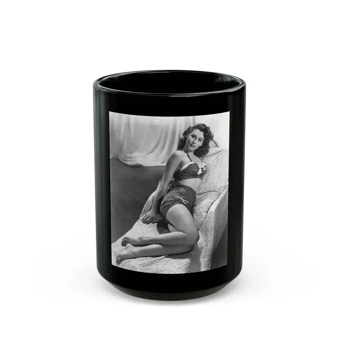 Ava Gardner #16 (Vintage Female Icon) Black Coffee Mug 15oz - Go Mug Yourself