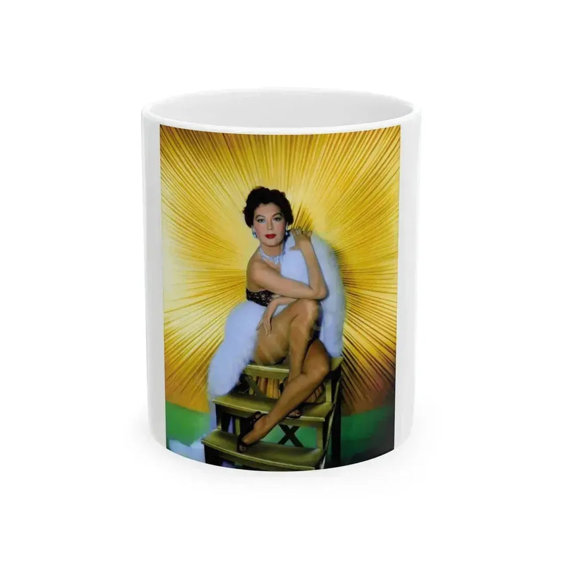 Ava Gardner #160 (Vintage Female Icon) White Coffee Mug 11oz - Go Mug Yourself