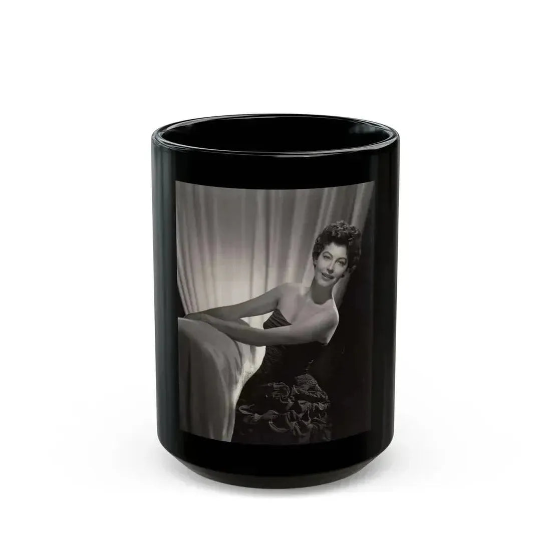 Ava Gardner #169 (Vintage Female Icon) Black Coffee Mug 15oz - Go Mug Yourself