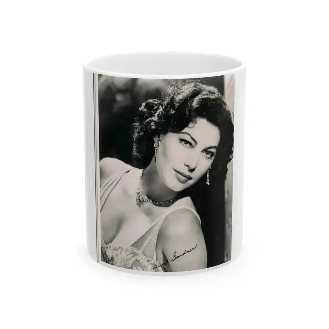 Ava Gardner #212 (Vintage Female Icon) White Coffee Mug 11oz - Go Mug Yourself