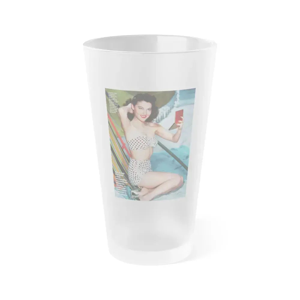 Ava Gardner #216 (Vintage Female Icon) Frosted Pint Glass 16oz 16oz Frosted - Go Mug Yourself