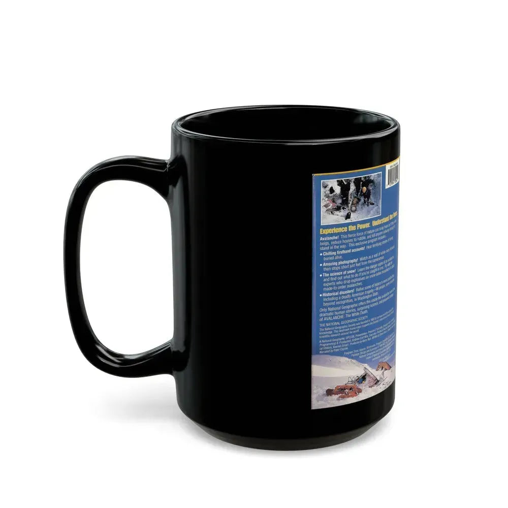 AVALANCHE THE WHITE DEATH (VHS COVER) - Black Coffee Mug - Go Mug Yourself