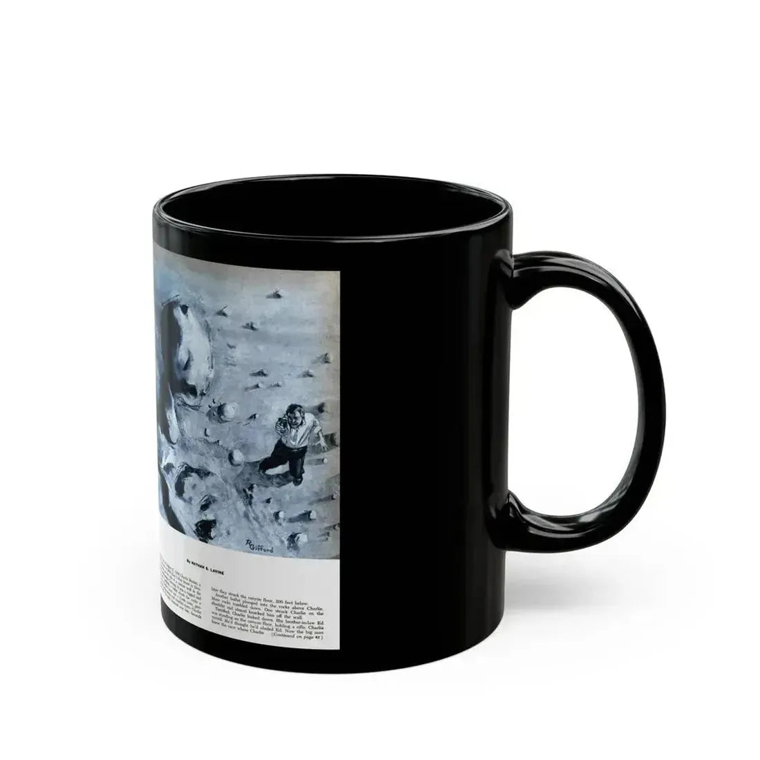 Avalanching Charlie, Sir! magazine, May 1959 - Black Coffee Mug - Go Mug Yourself