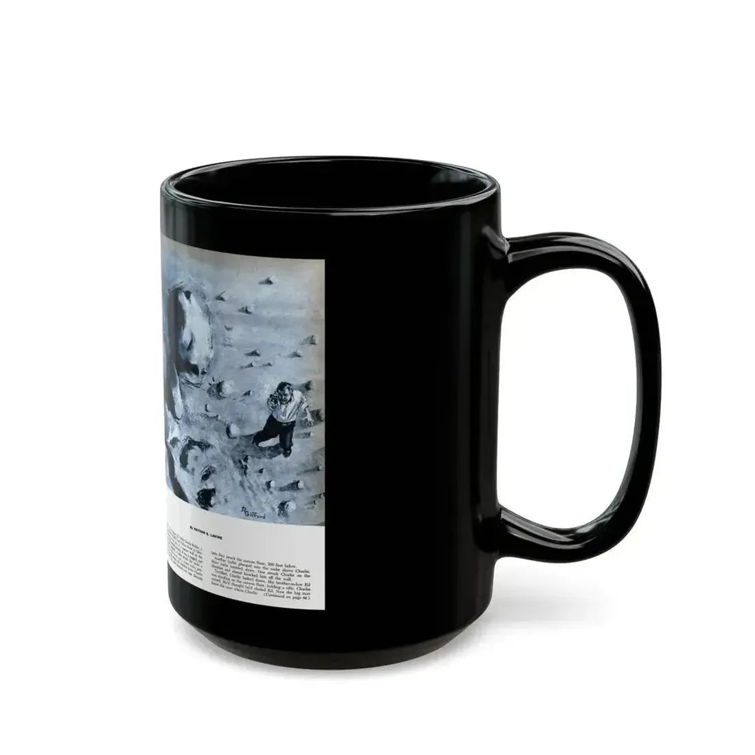 Avalanching Charlie, Sir! magazine, May 1959 - Black Coffee Mug - Go Mug Yourself