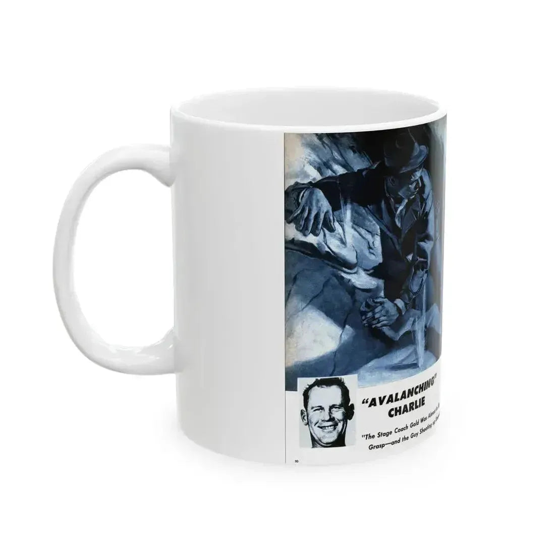 Avalanching Charlie, Sir! magazine, May 1959 - White Coffee Mug - Go Mug Yourself