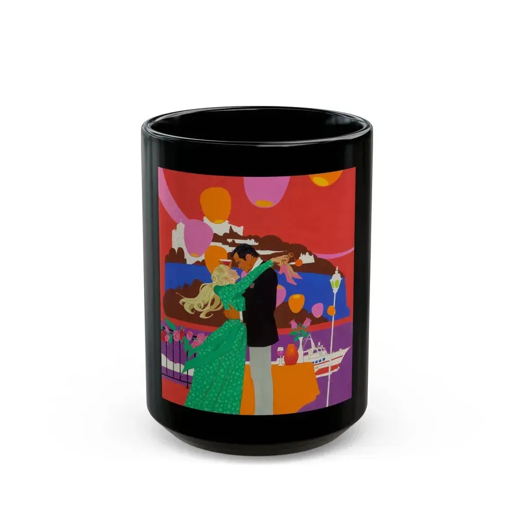 Avanti, movie advertisement, 1972 - Black Coffee Mug 15oz - Go Mug Yourself