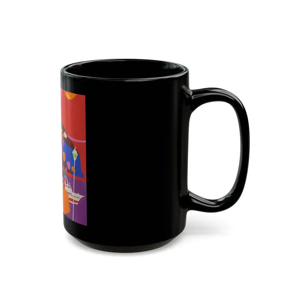 Avanti, movie advertisement, 1972 - Black Coffee Mug - Go Mug Yourself
