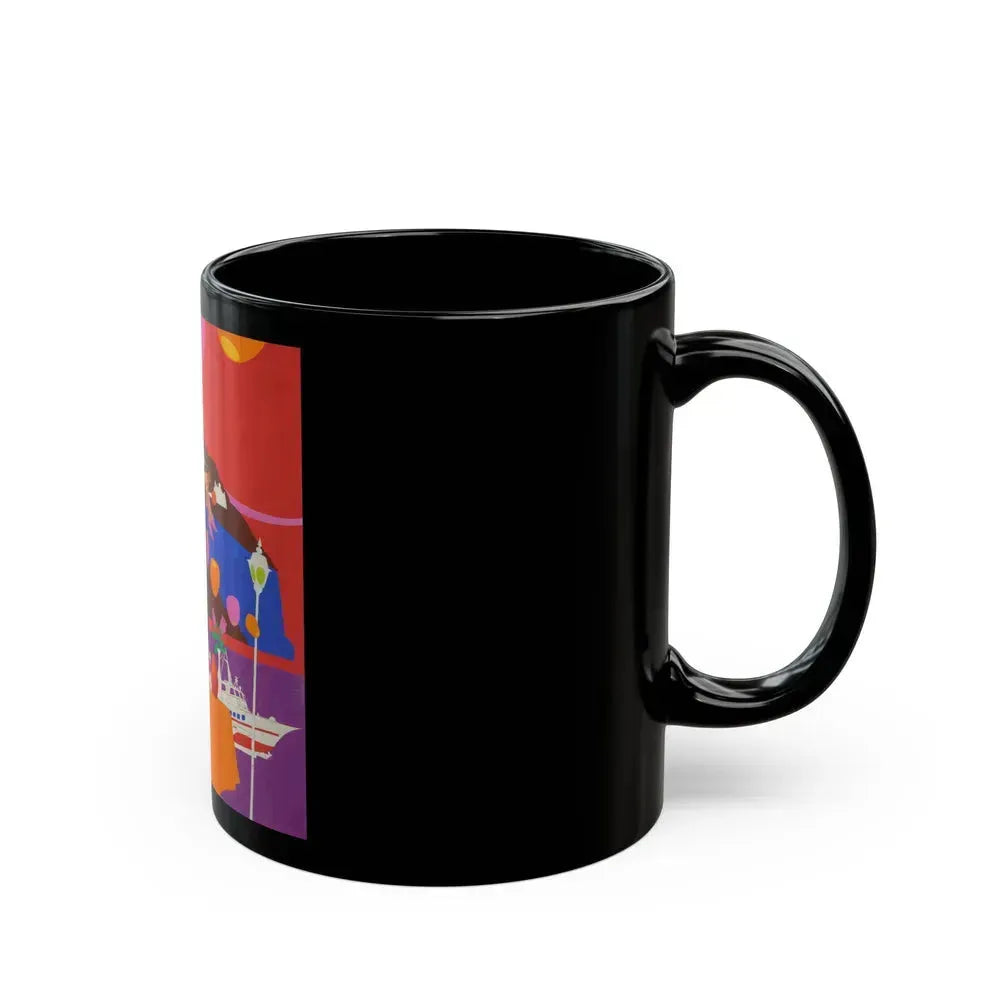 Avanti, movie advertisement, 1972 - Black Coffee Mug - Go Mug Yourself