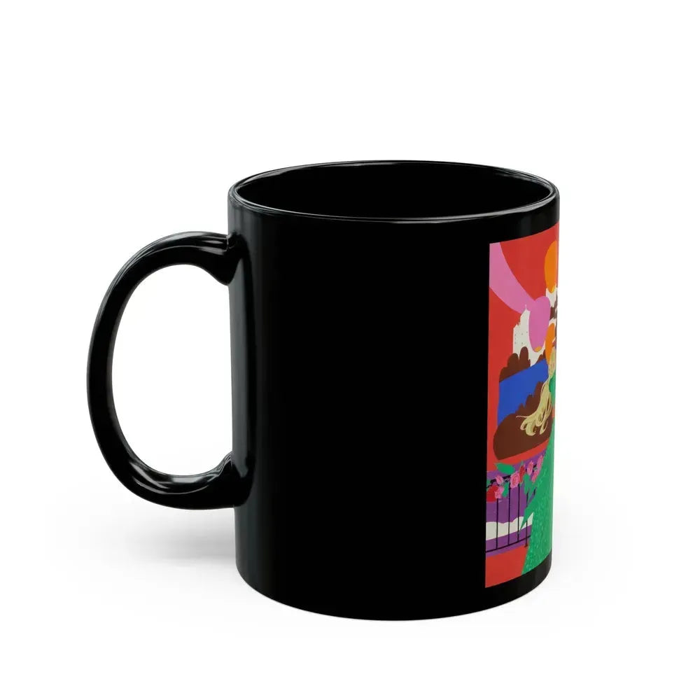 Avanti, movie advertisement, 1972 - Black Coffee Mug - Go Mug Yourself