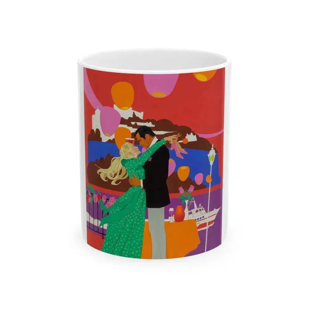 Avanti, movie advertisement, 1972 - White Coffee Mug 11oz - Go Mug Yourself