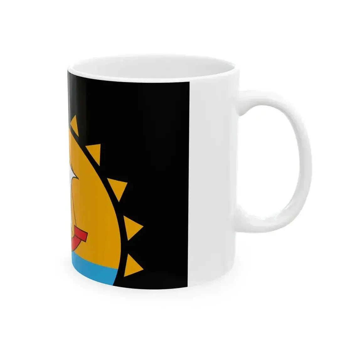 Aven traditional district flag (France) White Coffee Mug - Go Mug Yourself