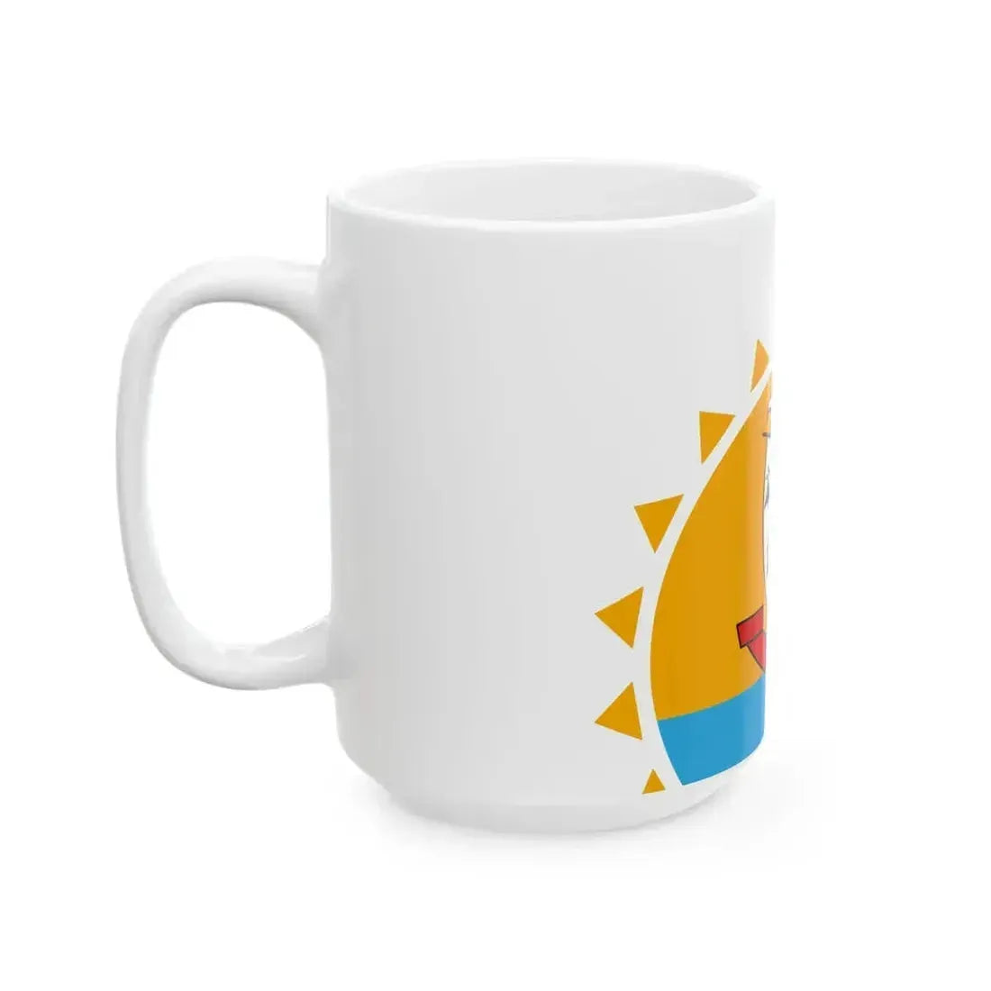 Aven traditional district flag (France) White Coffee Mug - Go Mug Yourself