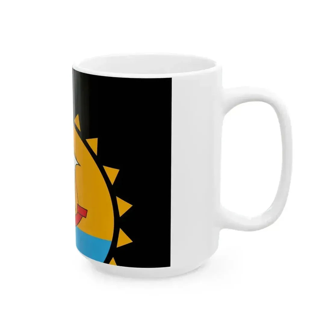 Aven traditional district flag (France) White Coffee Mug - Go Mug Yourself