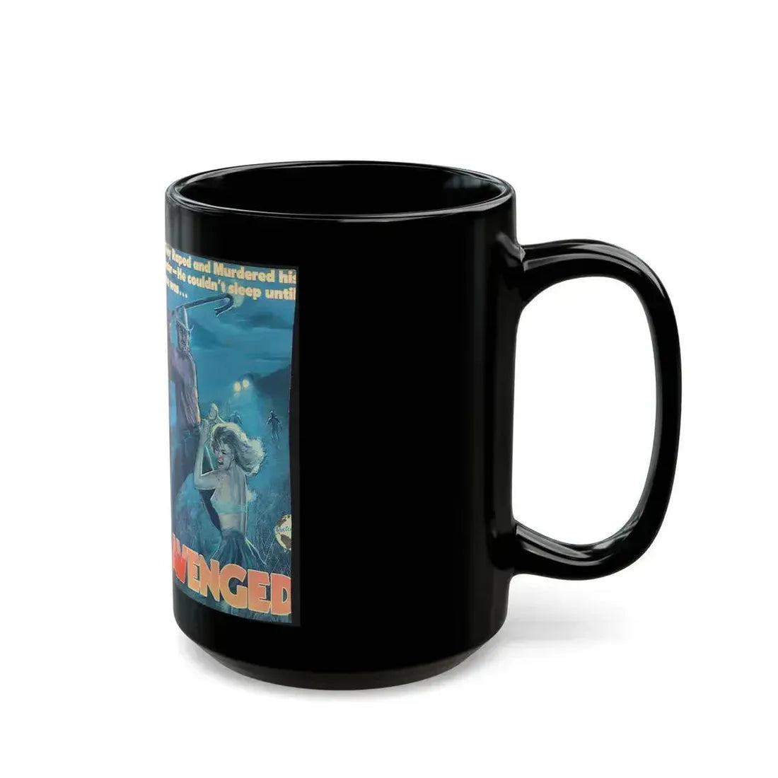 AVENGED (VHS COVER) - Black Coffee Mug - Go Mug Yourself