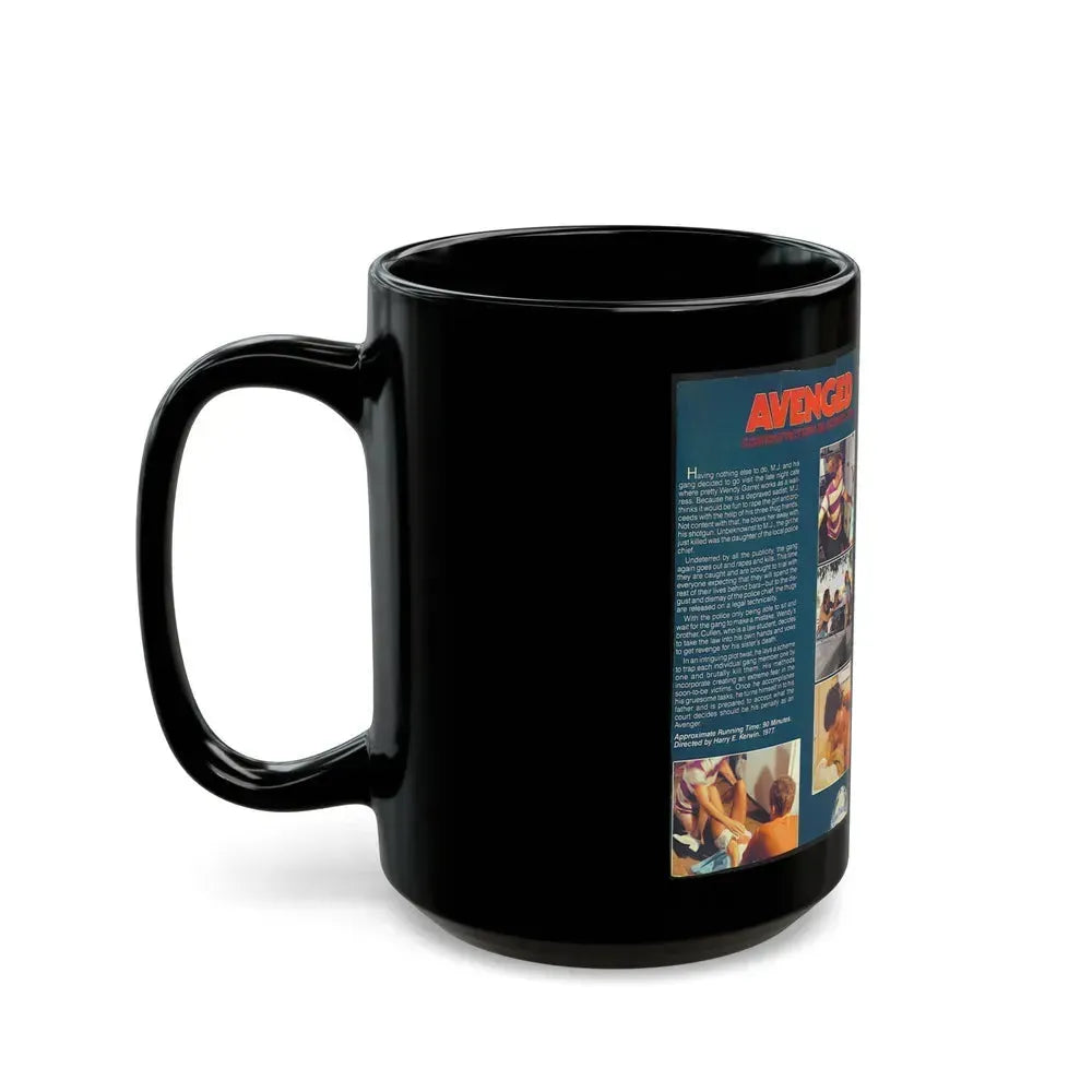 AVENGED (VHS COVER) - Black Coffee Mug - Go Mug Yourself