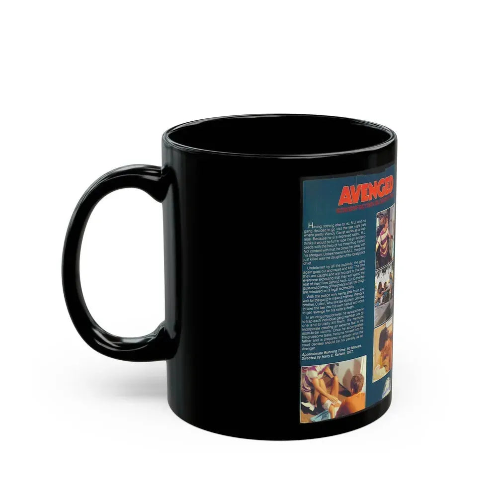 AVENGED (VHS COVER) - Black Coffee Mug - Go Mug Yourself