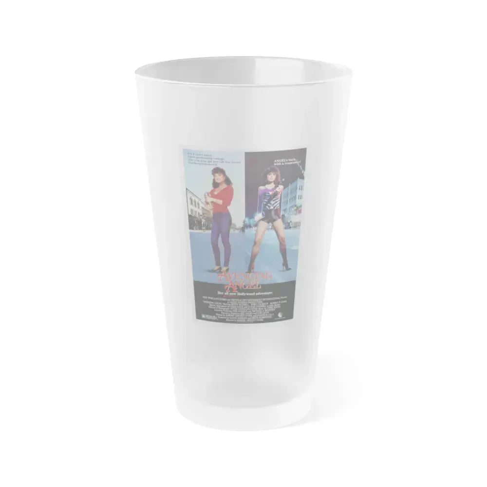 AVENGING ANGEL 1985 Movie Poster - Frosted Pint Glass 16oz 16oz Frosted - Go Mug Yourself