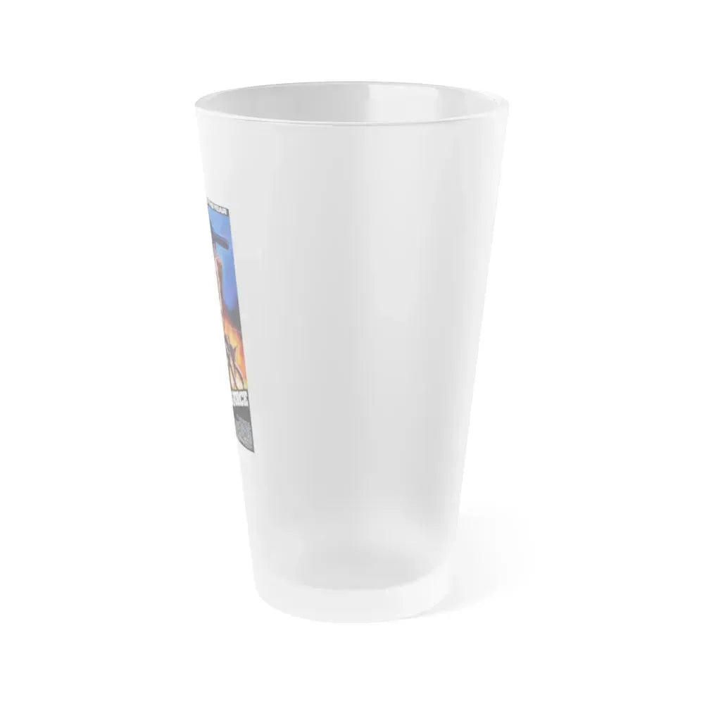 AVENGING FORCE 1986 Movie Poster - Frosted Pint Glass 16oz - Go Mug Yourself