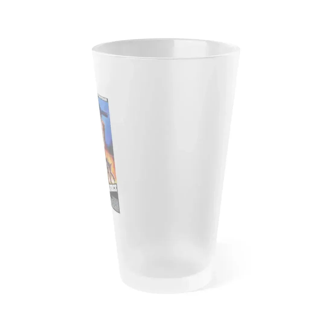 AVENGING FORCE 1986 Movie Poster - Frosted Pint Glass 16oz - Go Mug Yourself
