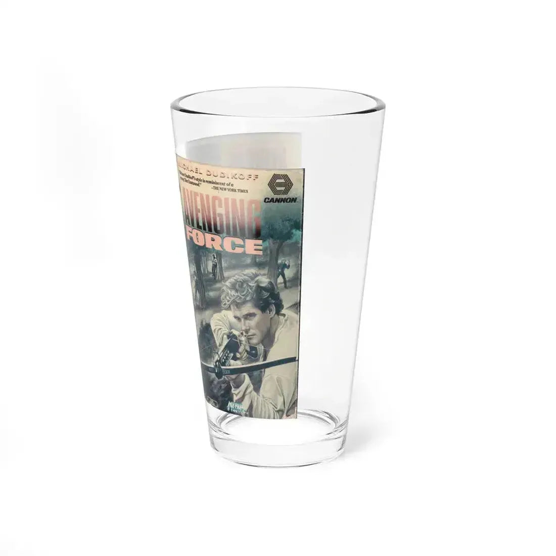 AVENGING FORCE CANNON MEDIA (VHS COVER) Pint Glass 16oz - Go Mug Yourself